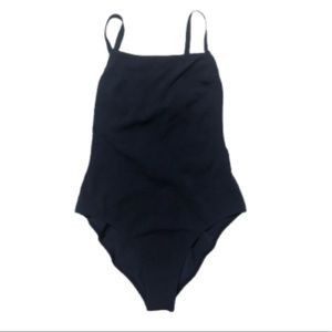 Rip Curl one piece navy blue bikini with low back
